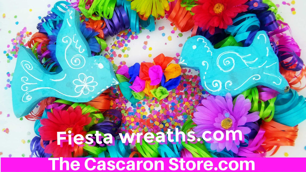 Fiesta wreaths are here in San Antonio #1 Fiesta Store The Cascaron Store!