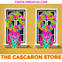 Fiesta Blooming Flowers Wreath