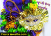 Mardi Gras Decoration Door Wreath
