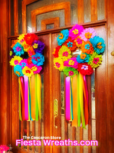 Fiesta Wreaths for Stone Oaks neighborhood in north central San Antonio, Texas