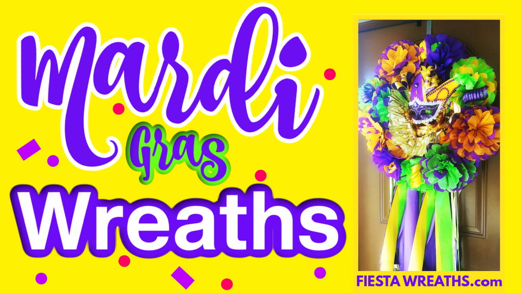 Mardi Gras Decorations, Wreaths, Garlands DIY Ideas Home Decor