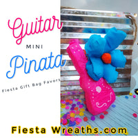 Fiesta Party Decoration Gift Bag Stuffer Mini Guitar