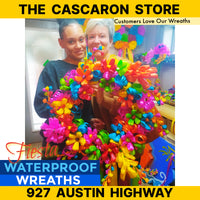 Front Door Beautiful Flowers Fiesta Wreath