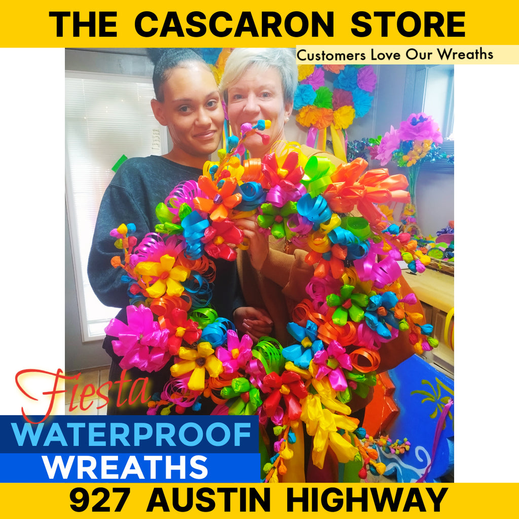 Front Door Beautiful Flowers Fiesta Wreath