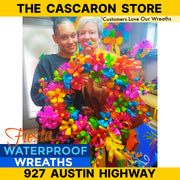 Front Door Beautiful Flowers Fiesta Wreath