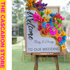 Fiesta Party Event Welcome Display Sign Box