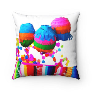 Fiesta Pinatas Square Pillow Fiesta Pinatas Square Pillow - Fiesta Arts DesignsHome Decor