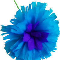 Blue Crepe paper flower Blue Crepe paper flower - Fiesta Arts Designs