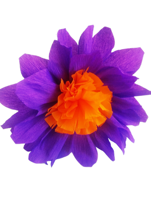 Purple Crepe Paper Flower Purple Crepe Paper Flower - Fiesta Arts Designs