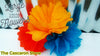 large crepe paper flower Mexican party decoration