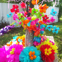 Fiesta table centerpiece flowers bouquet