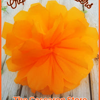 large crepe paper flower Mexican party decoration