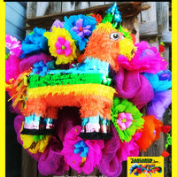 fiesta wreaths party door decoration in San Antonio, Tx with donkey pinata