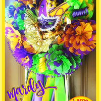 Mardi Gras Wreath Party Decoration 2021