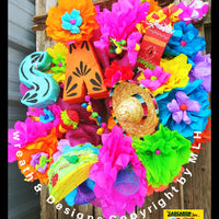 fiesta wreath San Antonio Door Home Decor