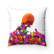 Fiesta broken cascaron confetti Square Pillow Fiesta broken cascaron confetti Square Pillow - Fiesta Arts DesignsHome Decor