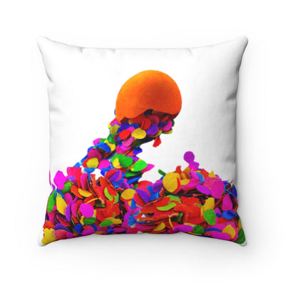 Fiesta broken cascaron confetti Square Pillow Fiesta broken cascaron confetti Square Pillow - Fiesta Arts DesignsHome Decor