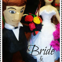 Wedding Bride & Groom Pinatas Wedding Bride & Groom Pinatas - Fiesta Arts Designs
