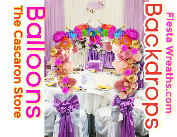 Custom Balloon Party Backdrop Decoration Service