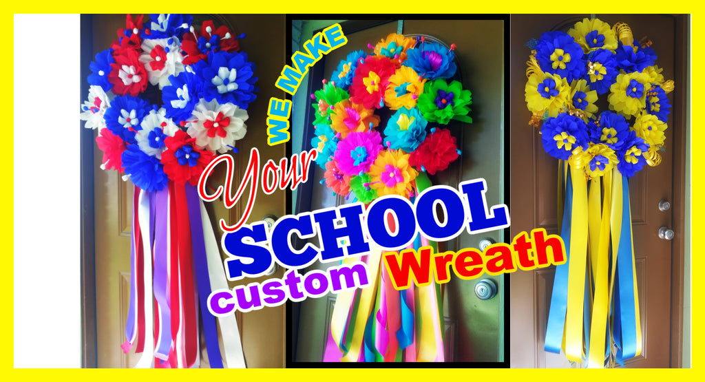 Custom Your School & University Wreath Custom Your School & University Wreath - Fiesta Arts Designs