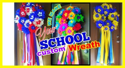 Custom Your School & University Wreath Custom Your School & University Wreath - Fiesta Arts Designs