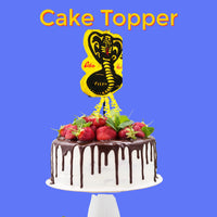 Cobra Kai Birthday Party Cake Topper Decoration