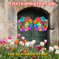 Double door Fiesta wreaths 