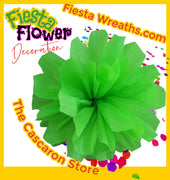 Fiesta Flowers Lime Green Large crepe flower