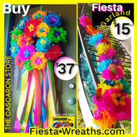 Large Fiesta Wreath with Door Garland