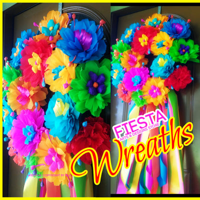 Large Fiesta Wreath with Door Garland