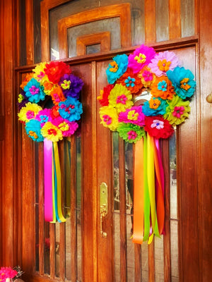fiesta double door wreath
