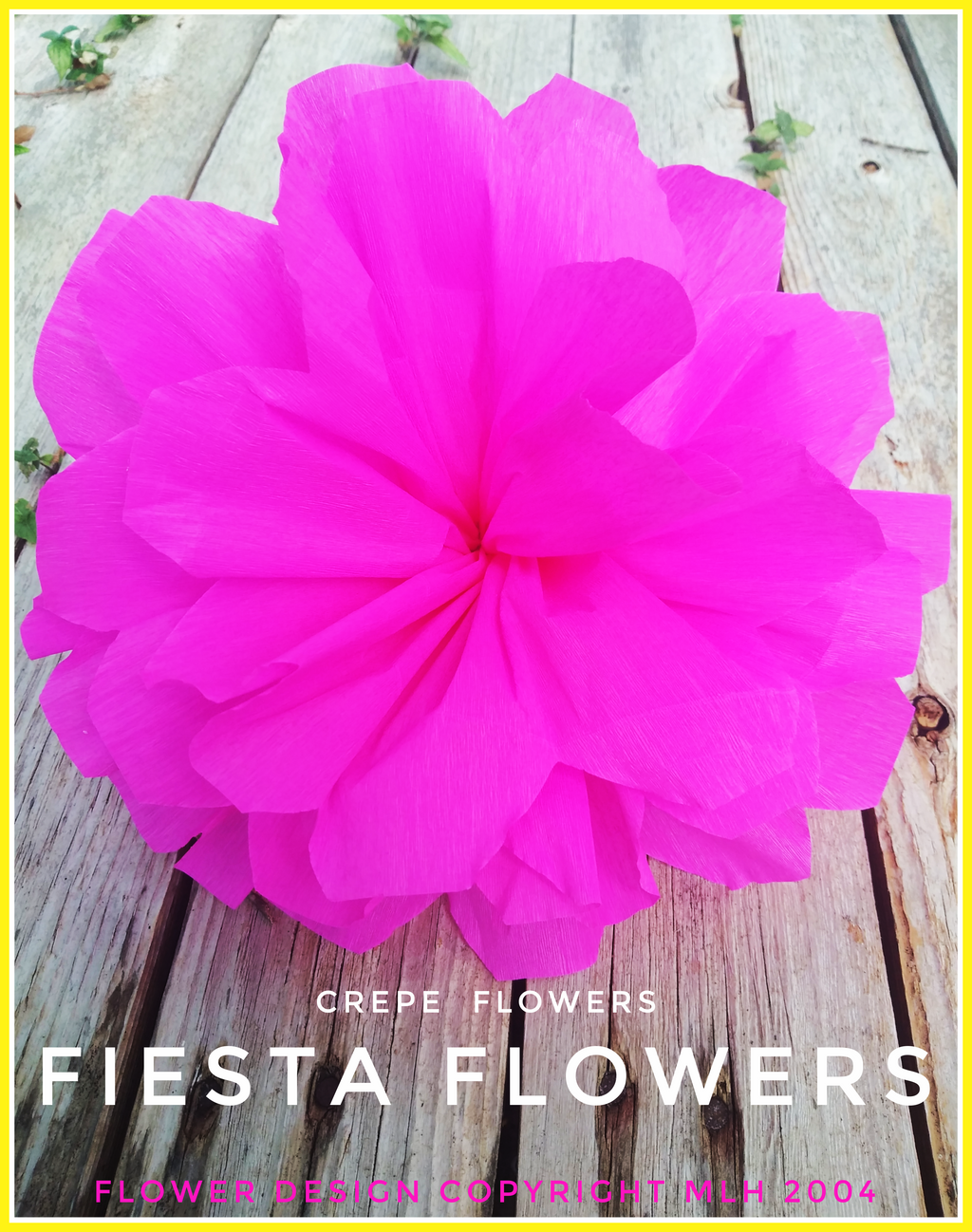 large crepe paper flower Mexican party decoration