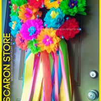 Large Fiesta Wreath with Door Garland