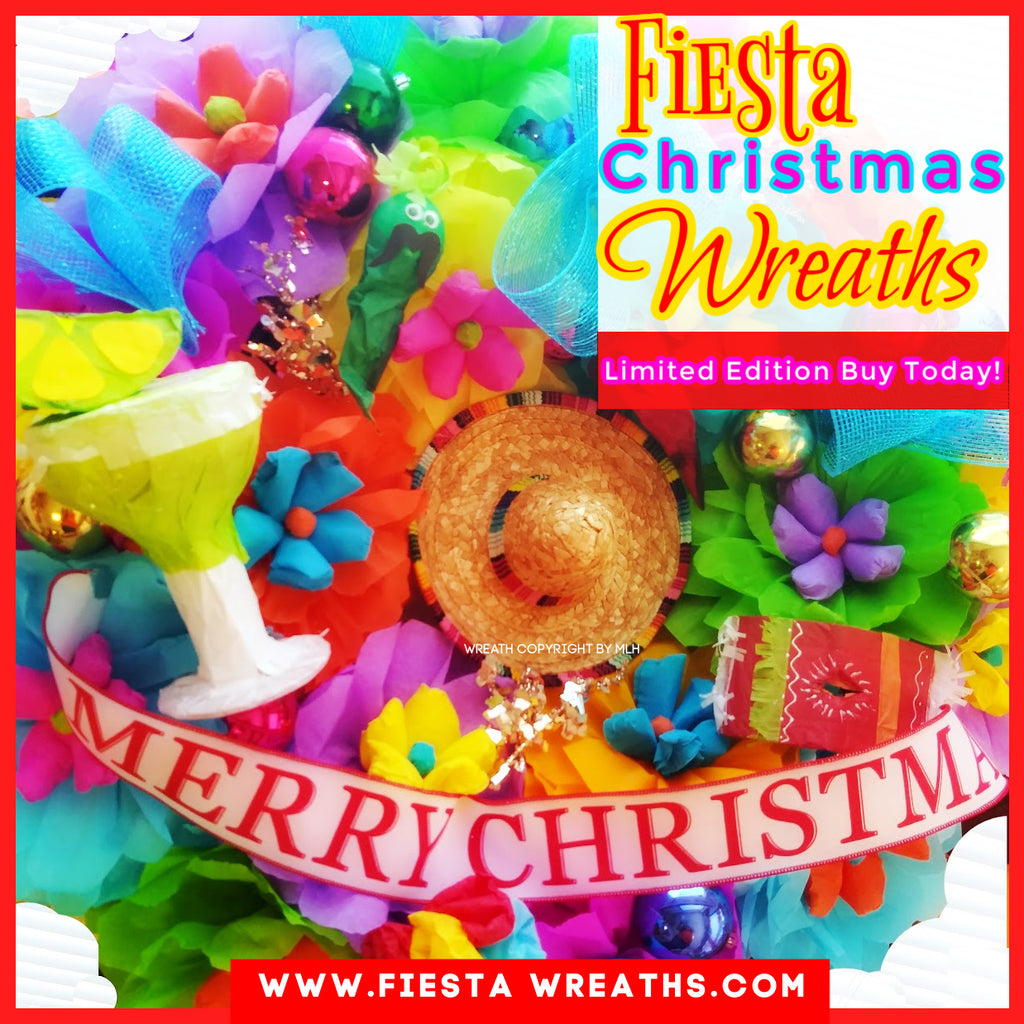 Fiesta Christmas Door Wreath