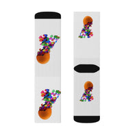 Sublimation Fiesta Cascaron Confetti Socks Sublimation Fiesta Cascaron Confetti Socks - Fiesta Arts DesignsAll Over Prints