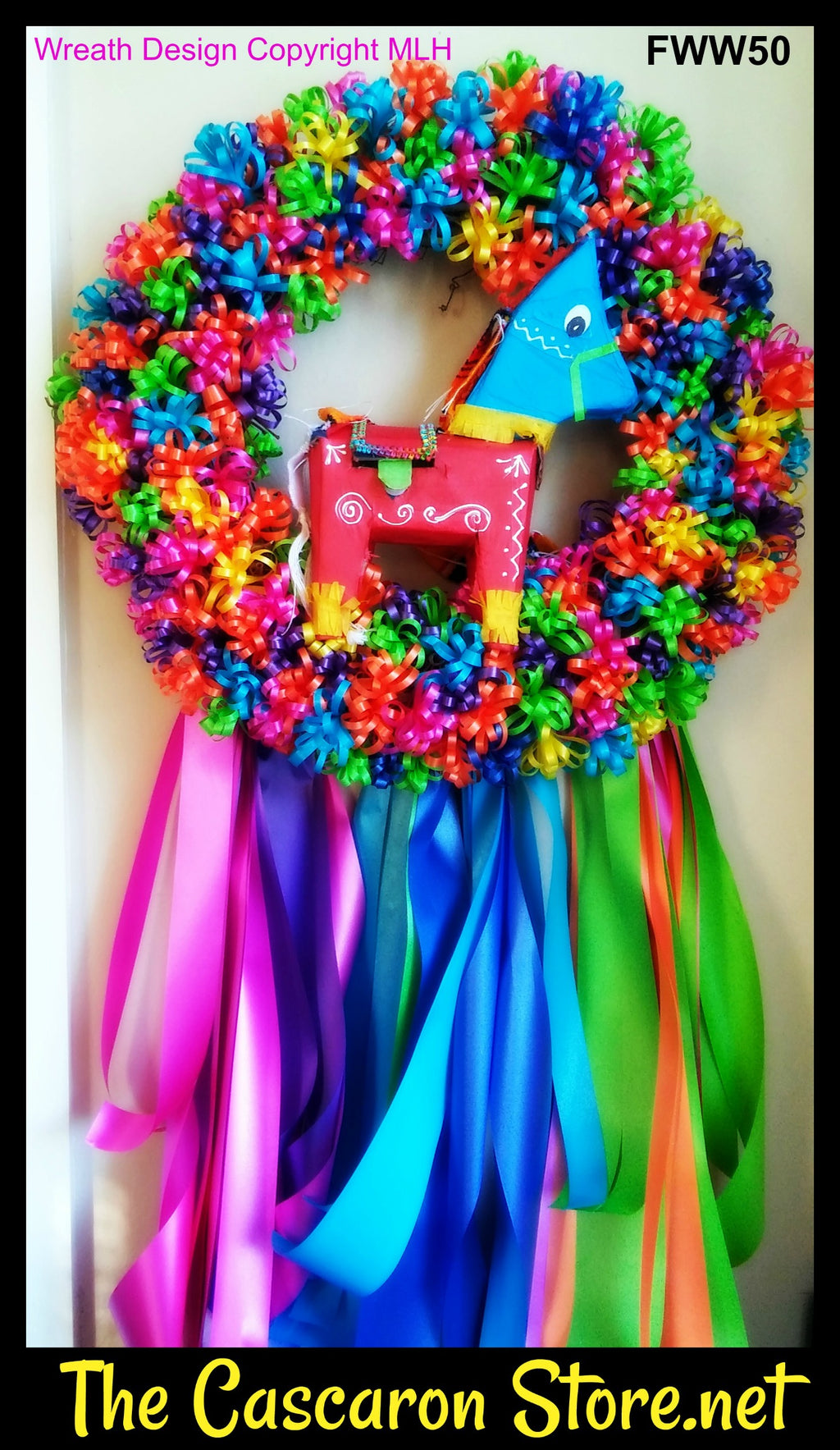 Fiesta Door Wreath Donkey Decor Fiesta Door Wreath Donkey Decor - Fiesta Arts DesignsFiesta Wreath