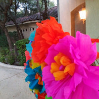 Fiesta Flower Pink crepe paper flower