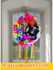 Fiesta Flowers Door Wreath