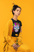 Unisex Day of The Dead Jersey Short Sleeve Tee Unisex Day of The Dead Jersey Short Sleeve Tee - Fiesta Arts DesignsT-Shirt