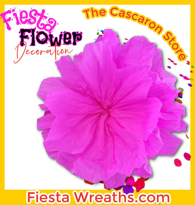 Fiesta Flower Pink crepe paper flower