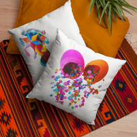 Spun Polyester Square Fiesta Pillow Spun Polyester Square Fiesta Pillow - Fiesta Arts DesignsHome Decor